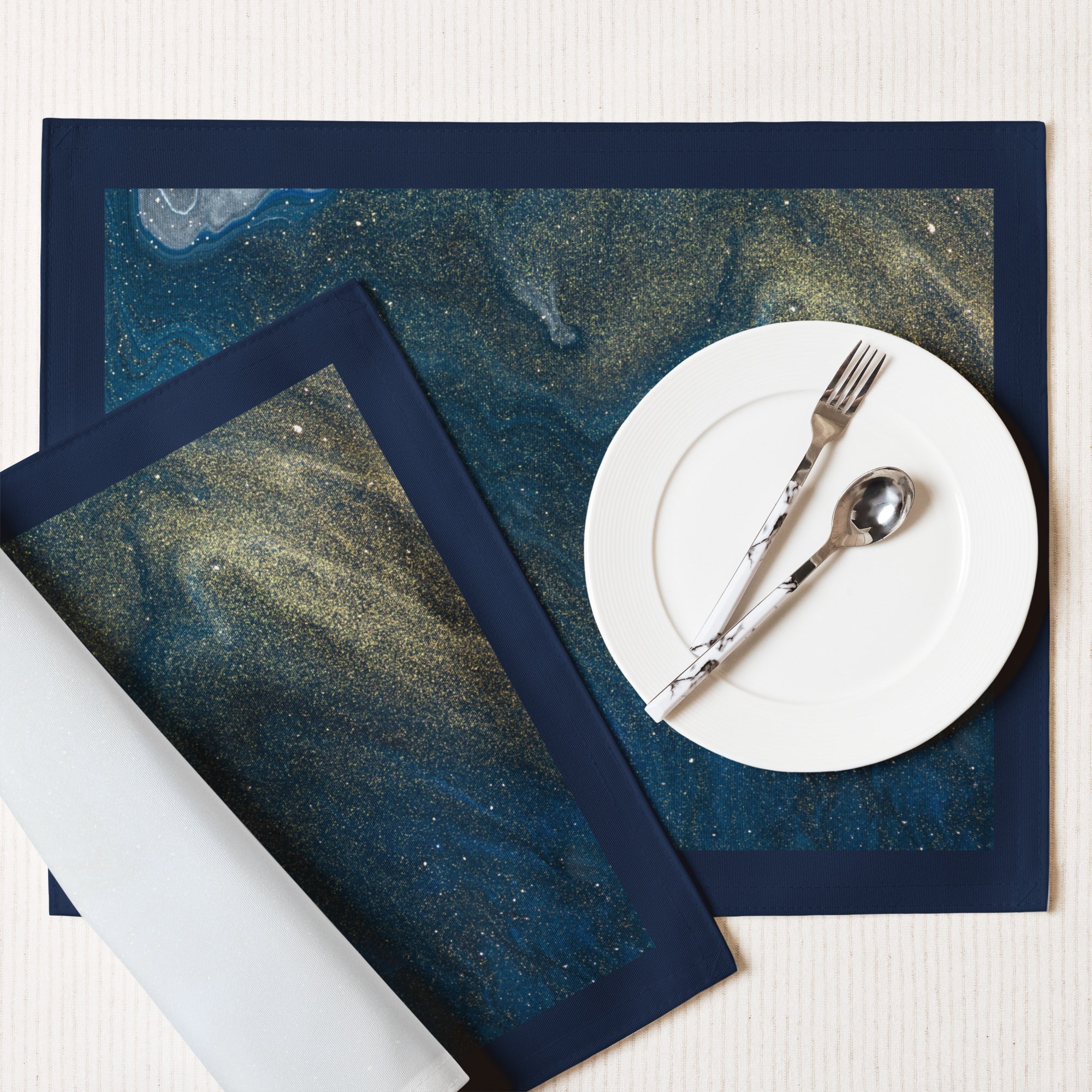 Blue marble swirl Sets