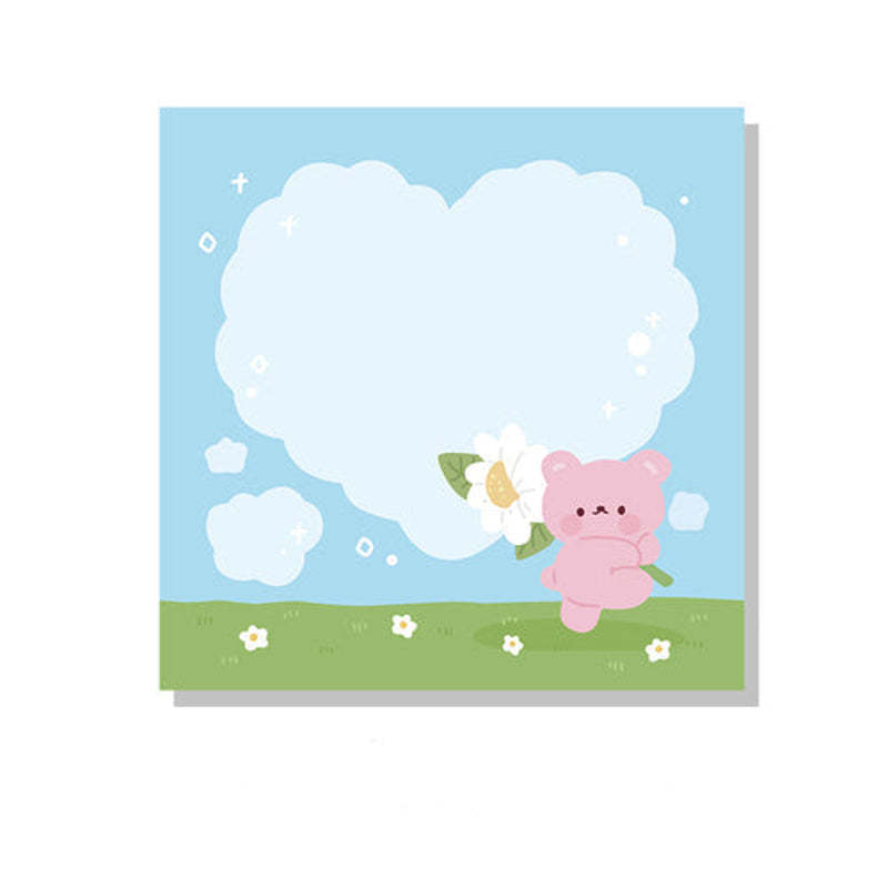 Cartoon Cute Message Note Memo Material Paper