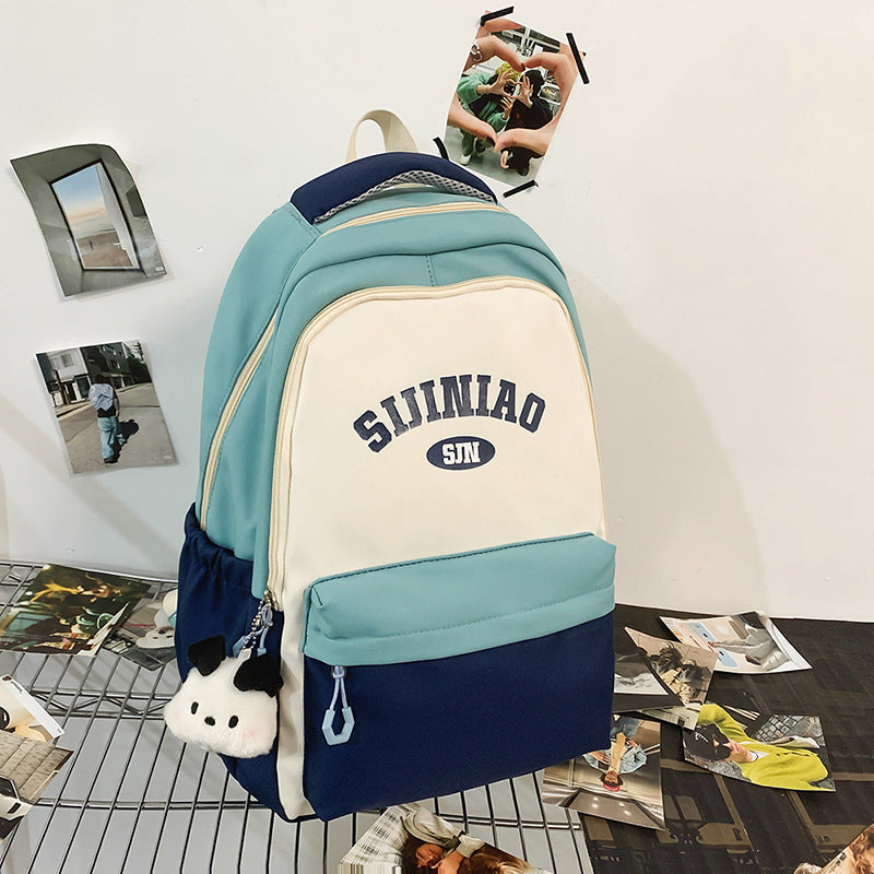 College Student Couple Travel Backpack