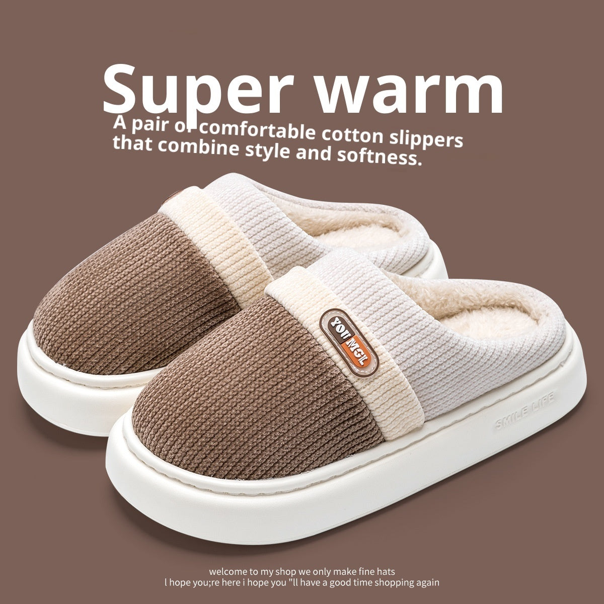 Women's Warm Color Slippers