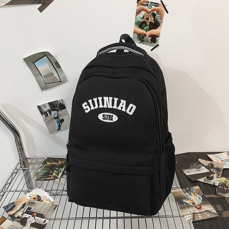 College Student Couple Travel Backpack