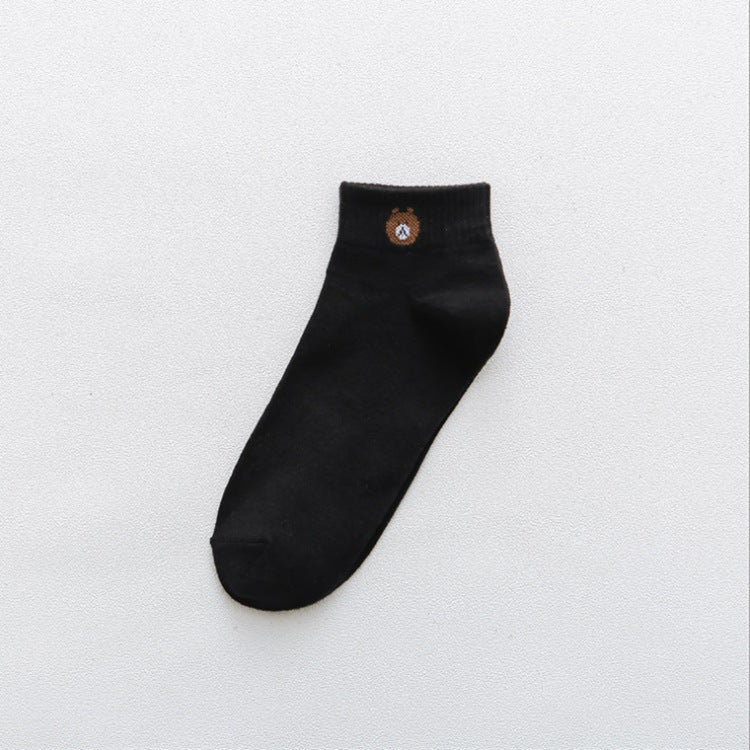 Women's Fashion Simple Bear Socks