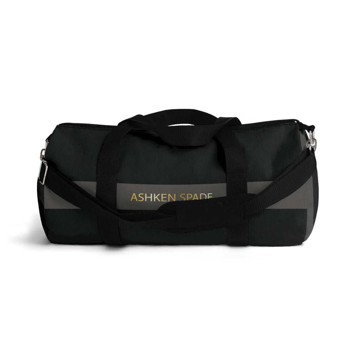 Personalized Black Duffel Bag
