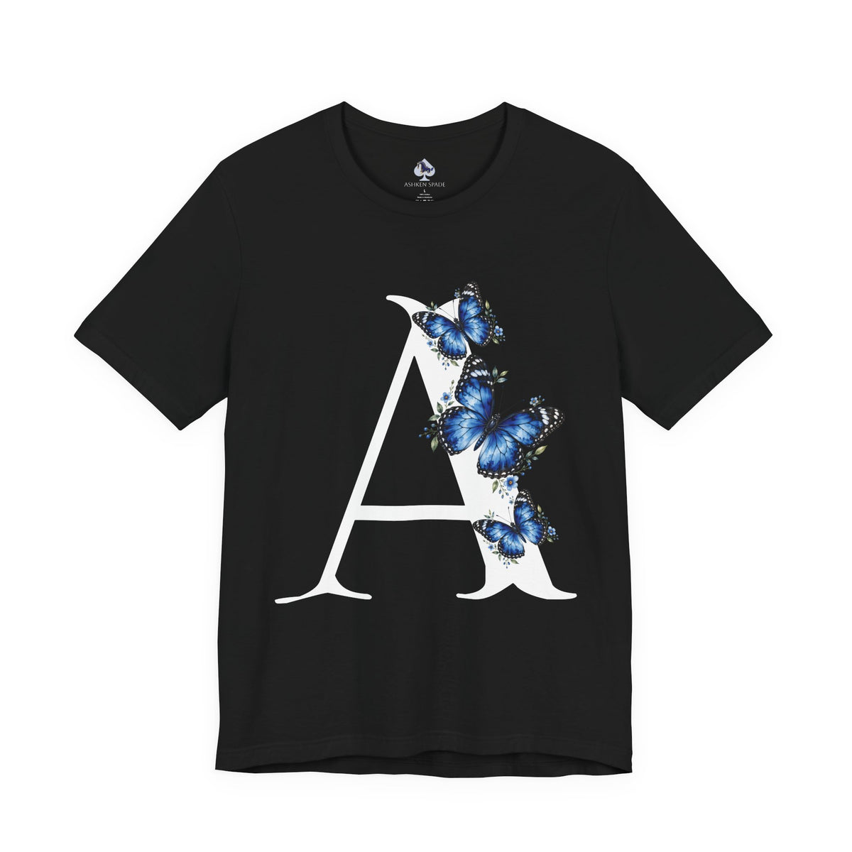 Butterfly Initial A T-Shirt