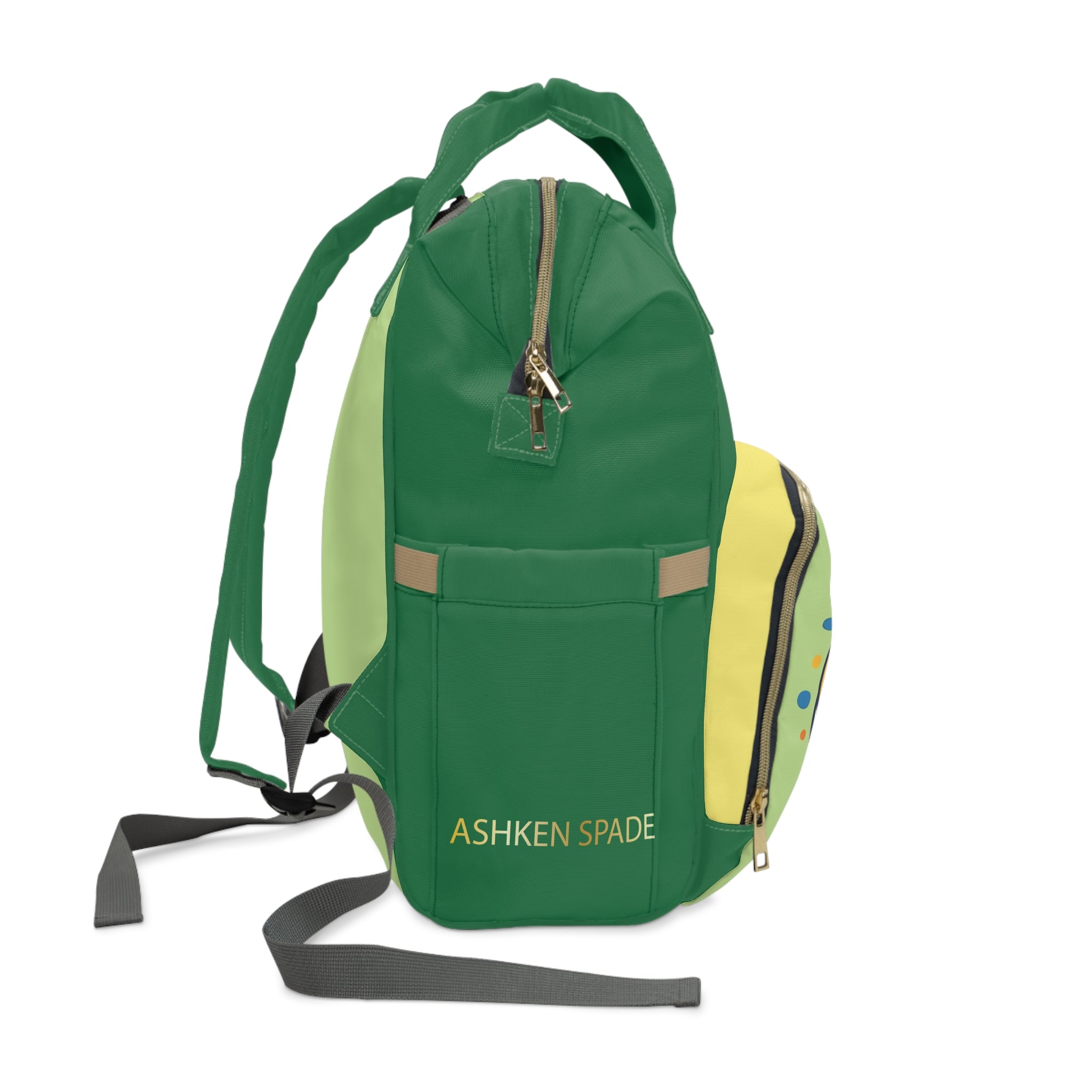 Copy of Copy of Pink Unicorn Diaper Backpack – Multifunctional Baby Changing Bag with Spade Logo