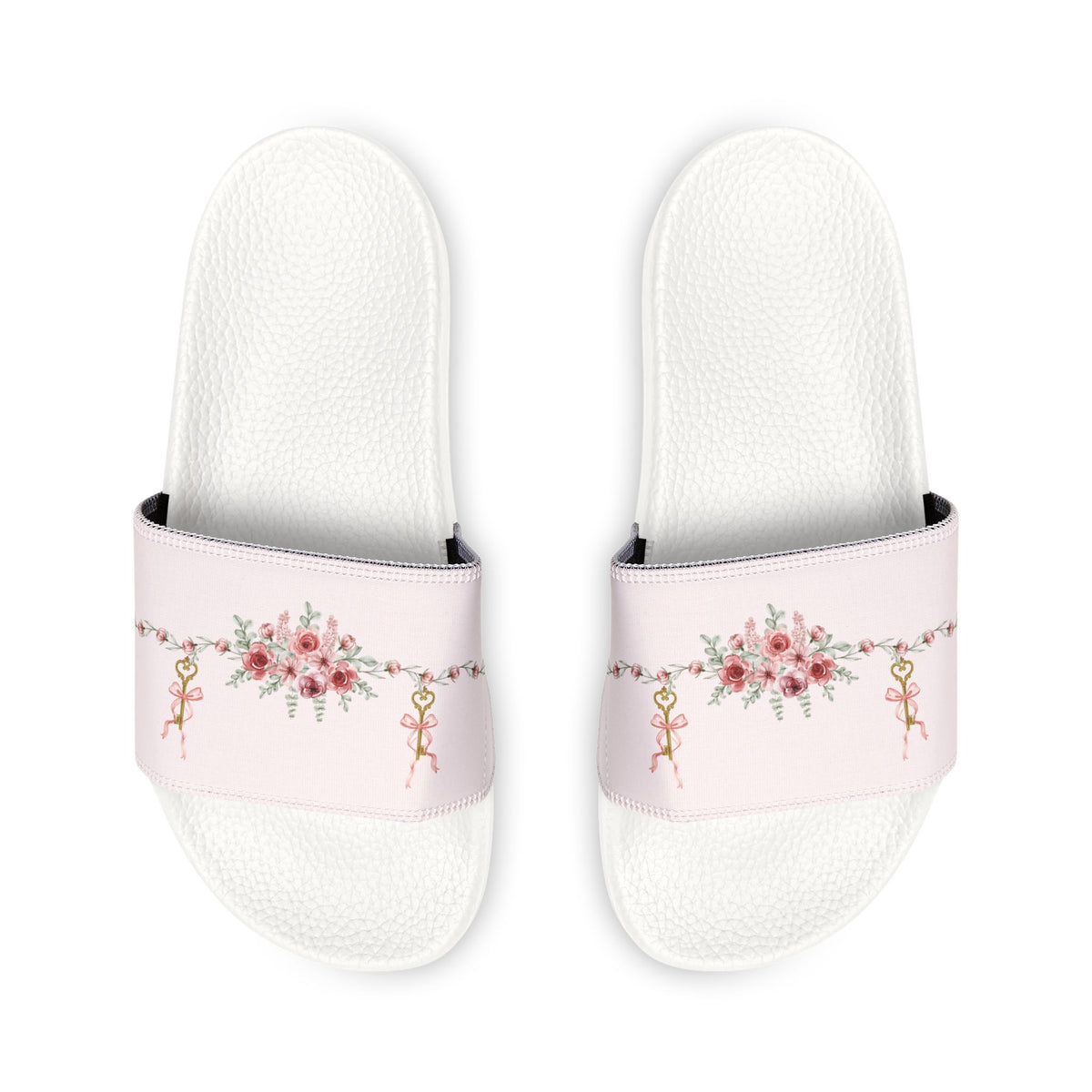 Women's Floral Beaded Slide Sandals