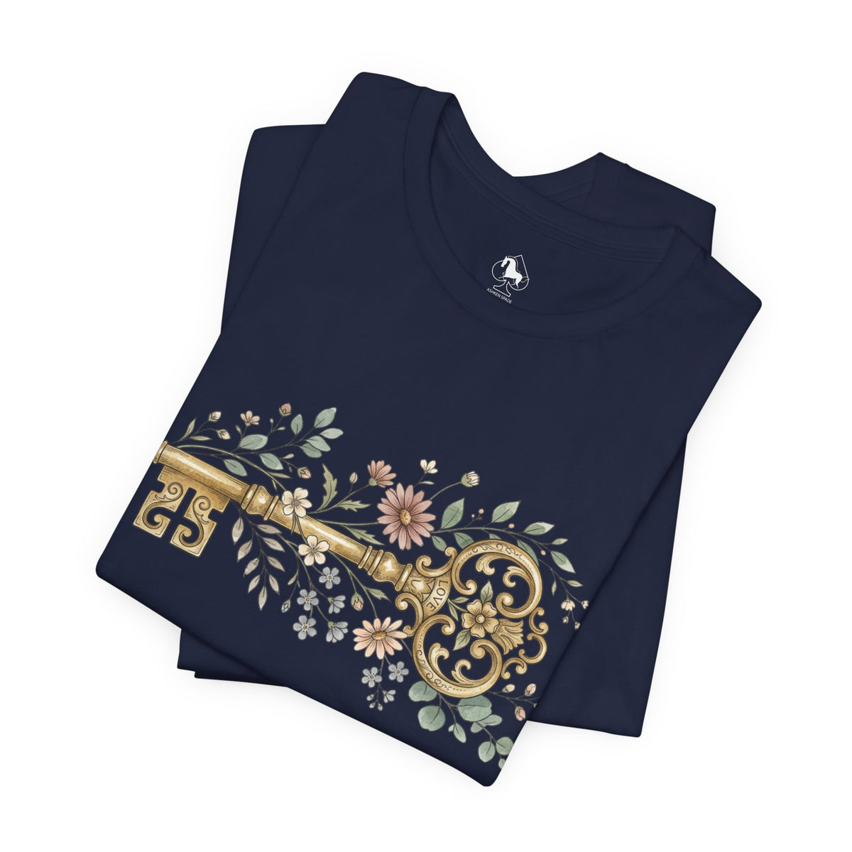 Vintage Floral Key T-Shirt