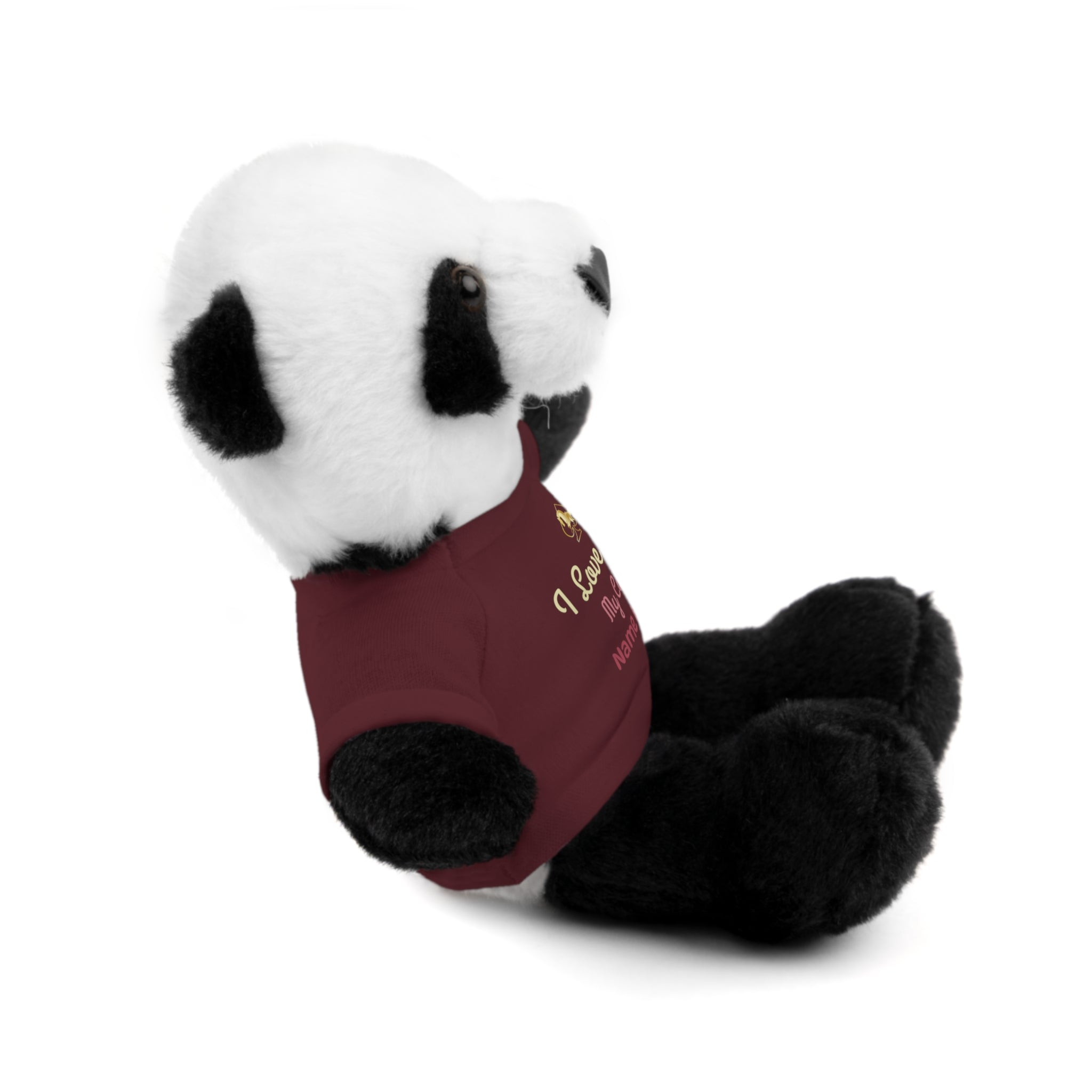 Personalized Teddy Bear with "I Love You" Tee