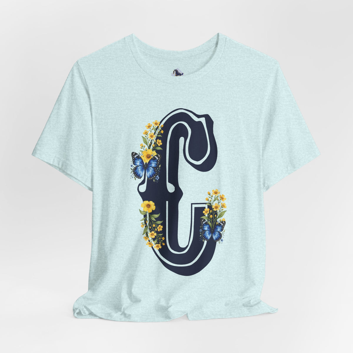 Floral Letter C Monogram T-Shirt