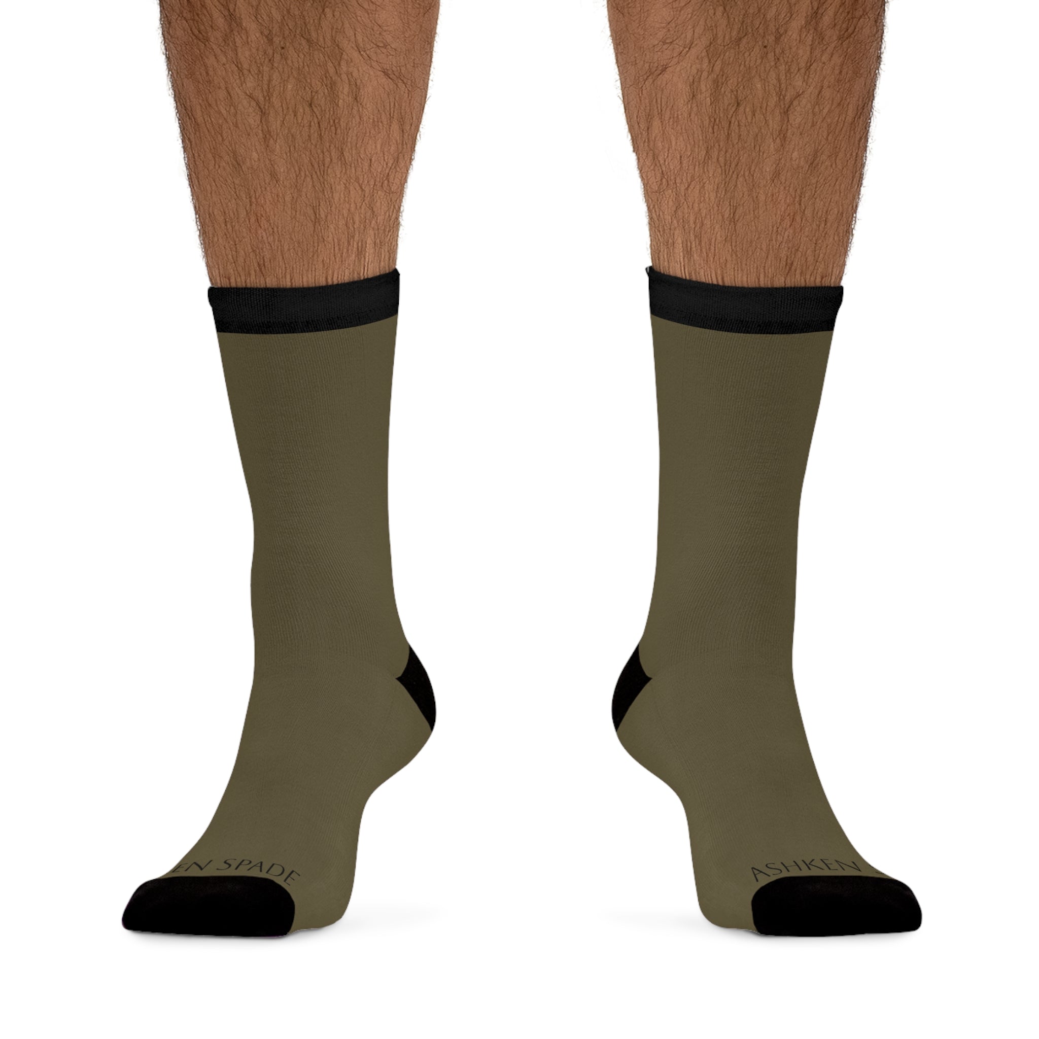 Brown Poly Crew UnisexSocks