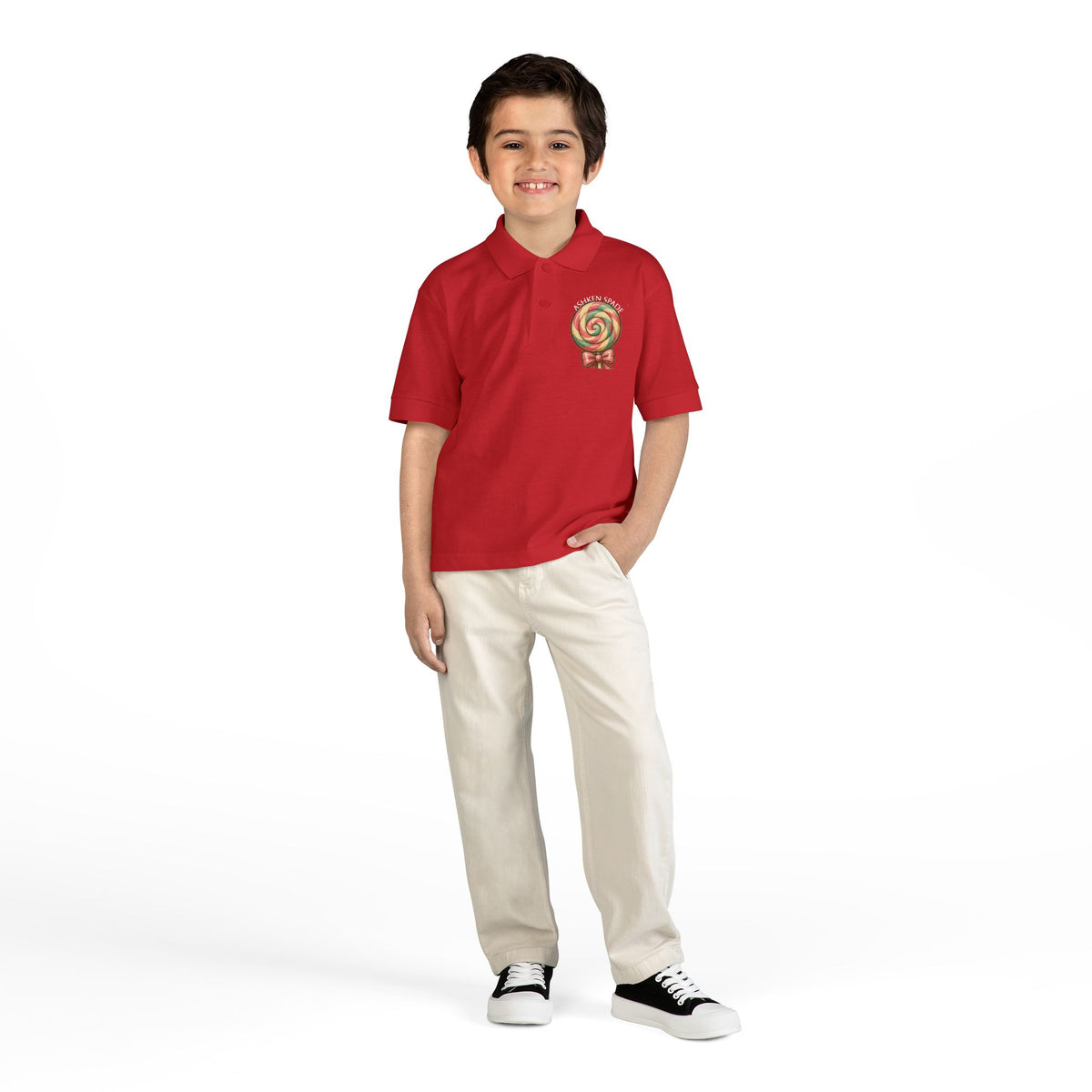 Kids Polo — Cute LolliSquirrel & BunBon with Custom Name