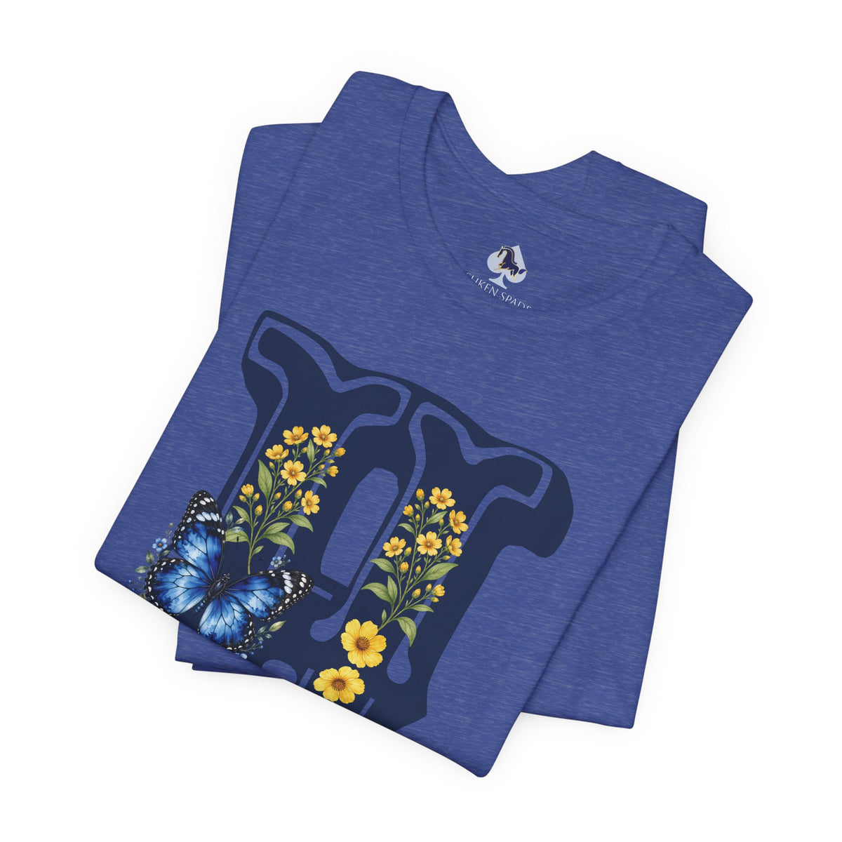 Floral Monogram H Initial Jersey T-Shirt