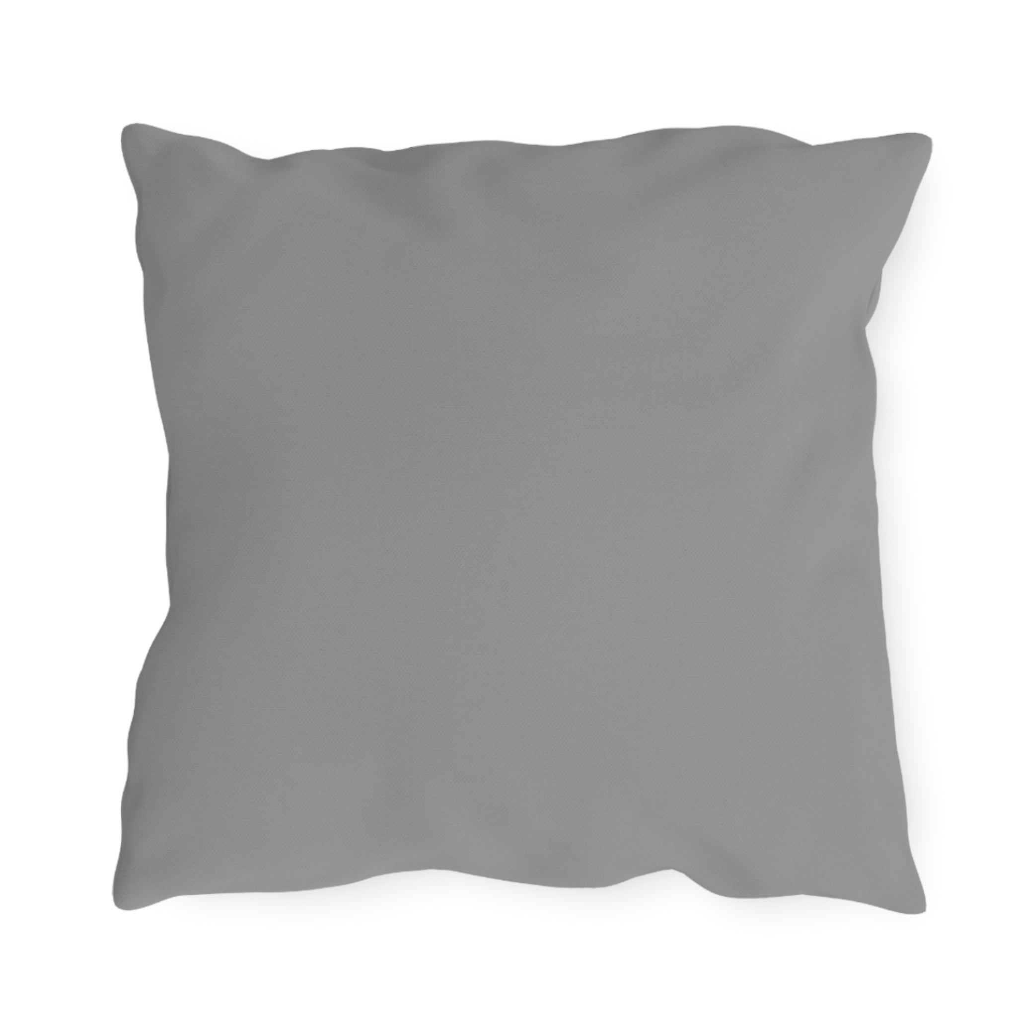 Gray Cushion With Flower