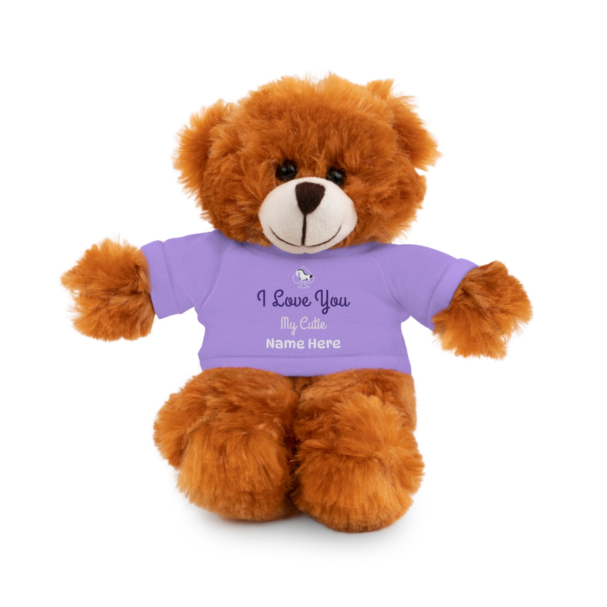 Custom Stuffed Animal with “I Love You” Tee