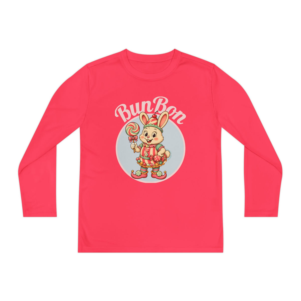 Retro BunBon Bunny Youth Long Sleeve Tee