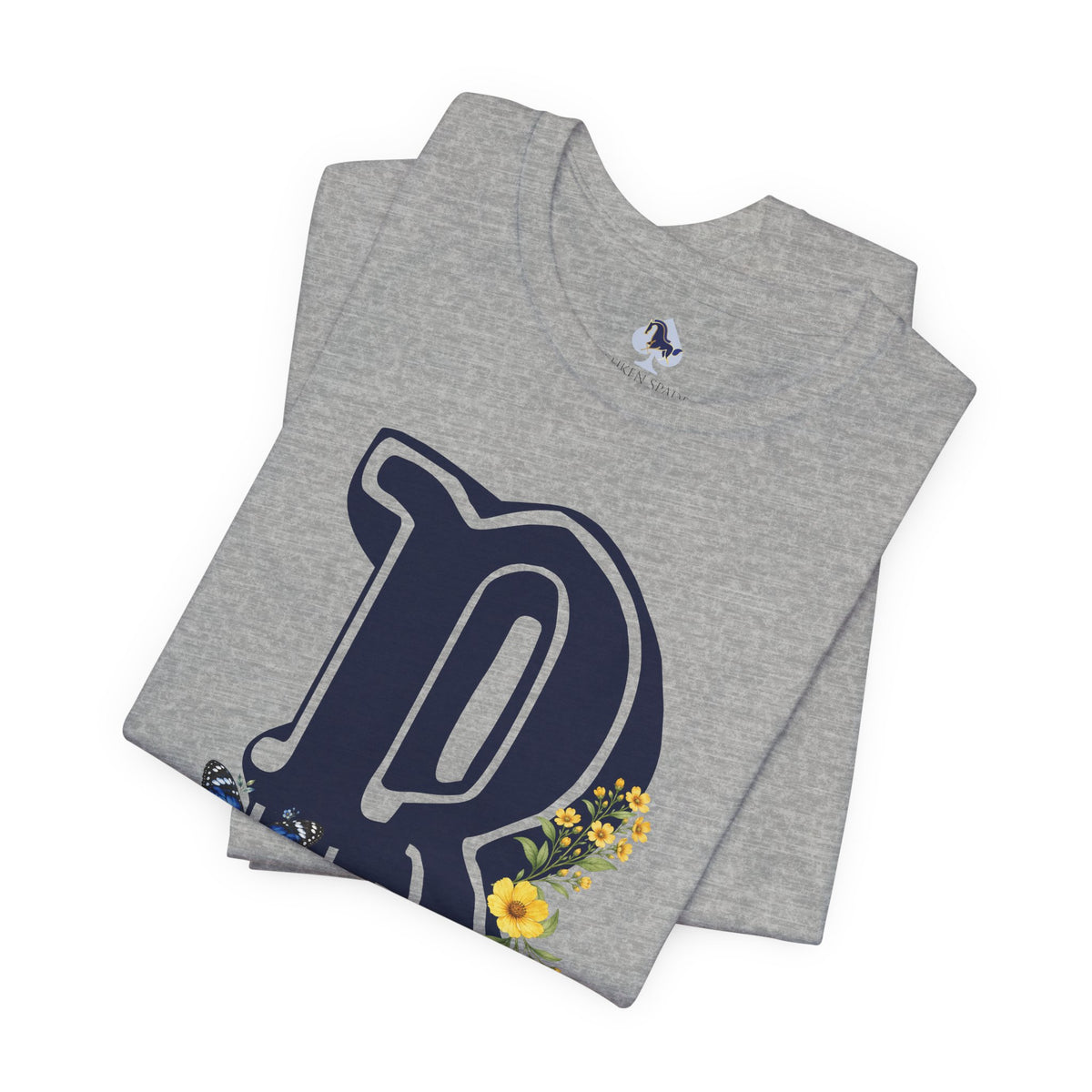 Floral Letter B Monogram T-Shirt