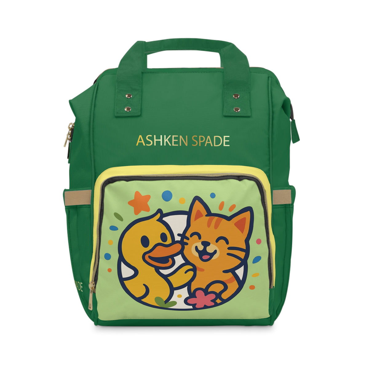 Cute Duck Cat Friends Baby Changing Bag