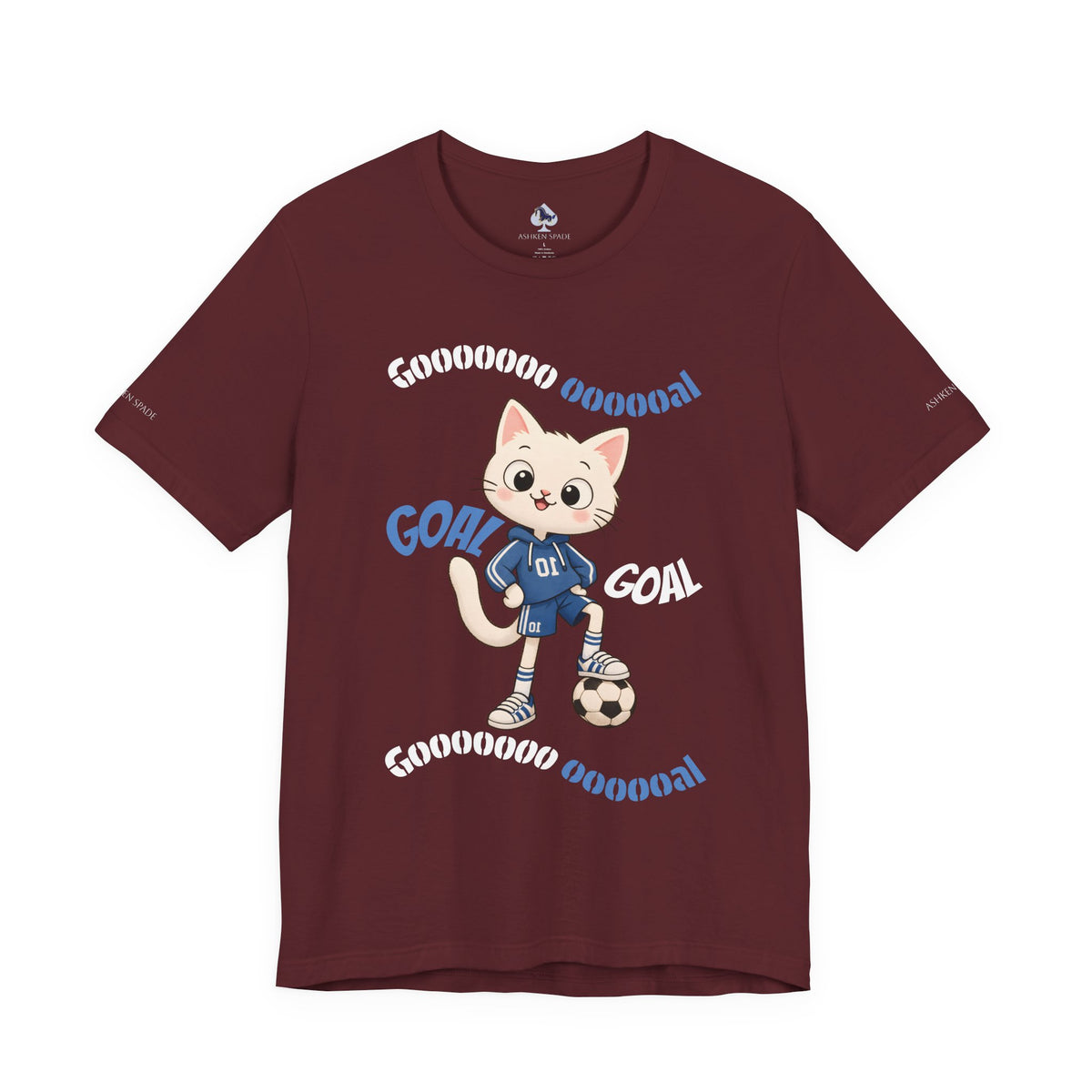 Soccer Cat T-Shirt Kids & Youth Soccer Tee (Custom Name)