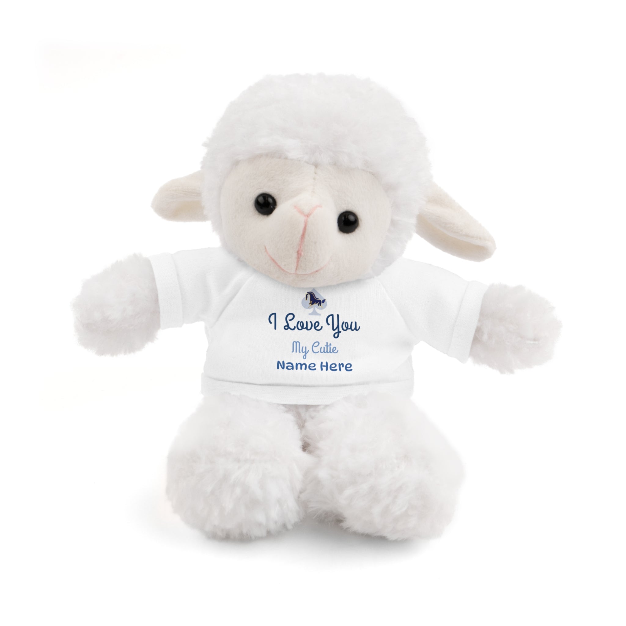 Personalized Teddy Bear with "I Love You" Tee
