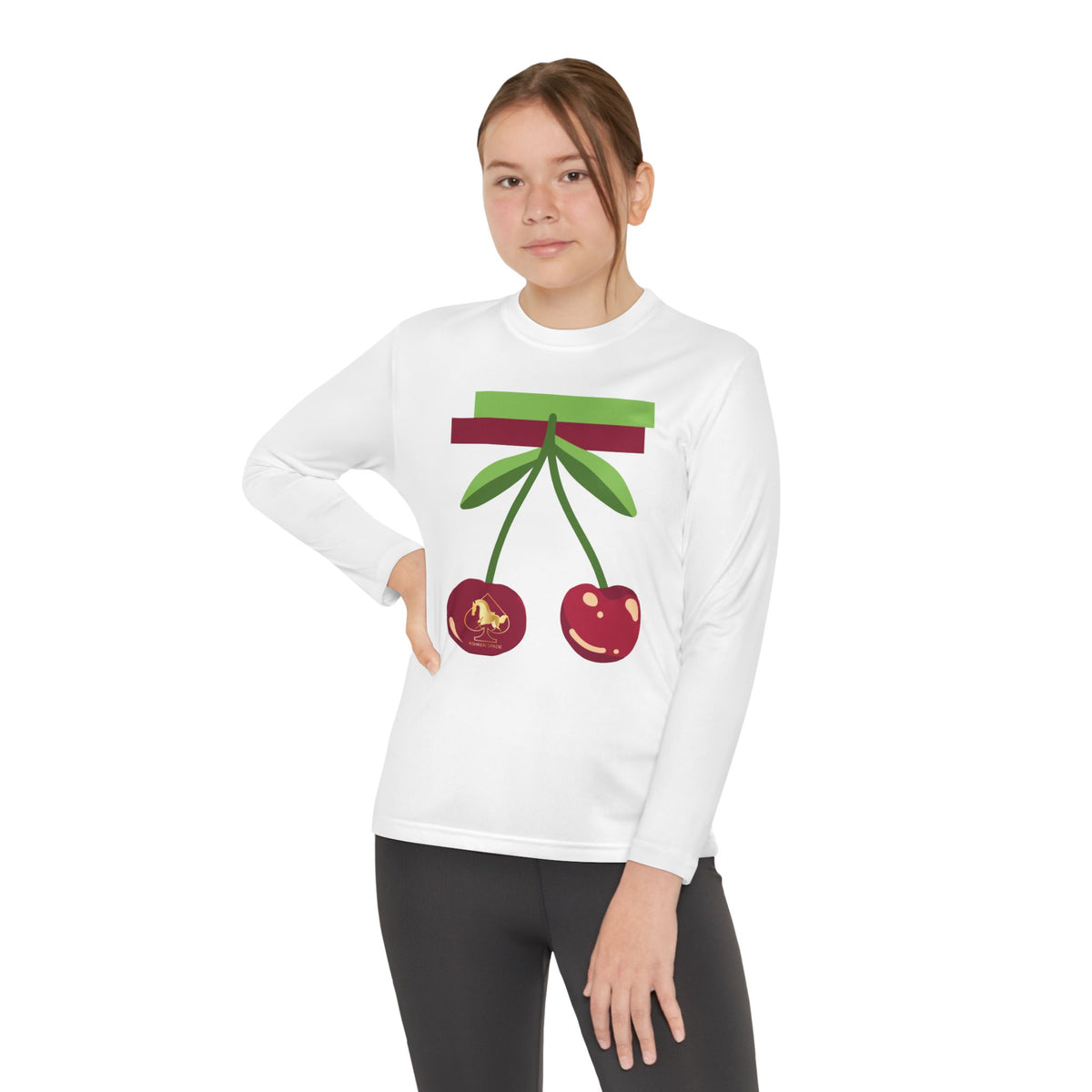 Red Cherry Youth Long Sleeve Tee