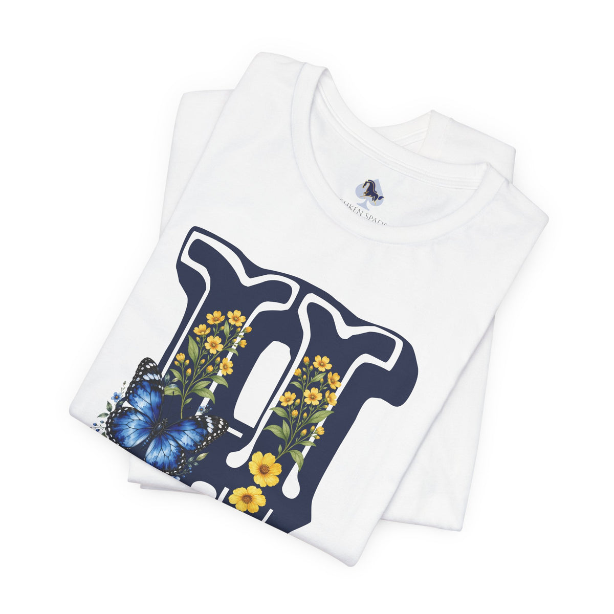 Floral Monogram H Initial Jersey T-Shirt