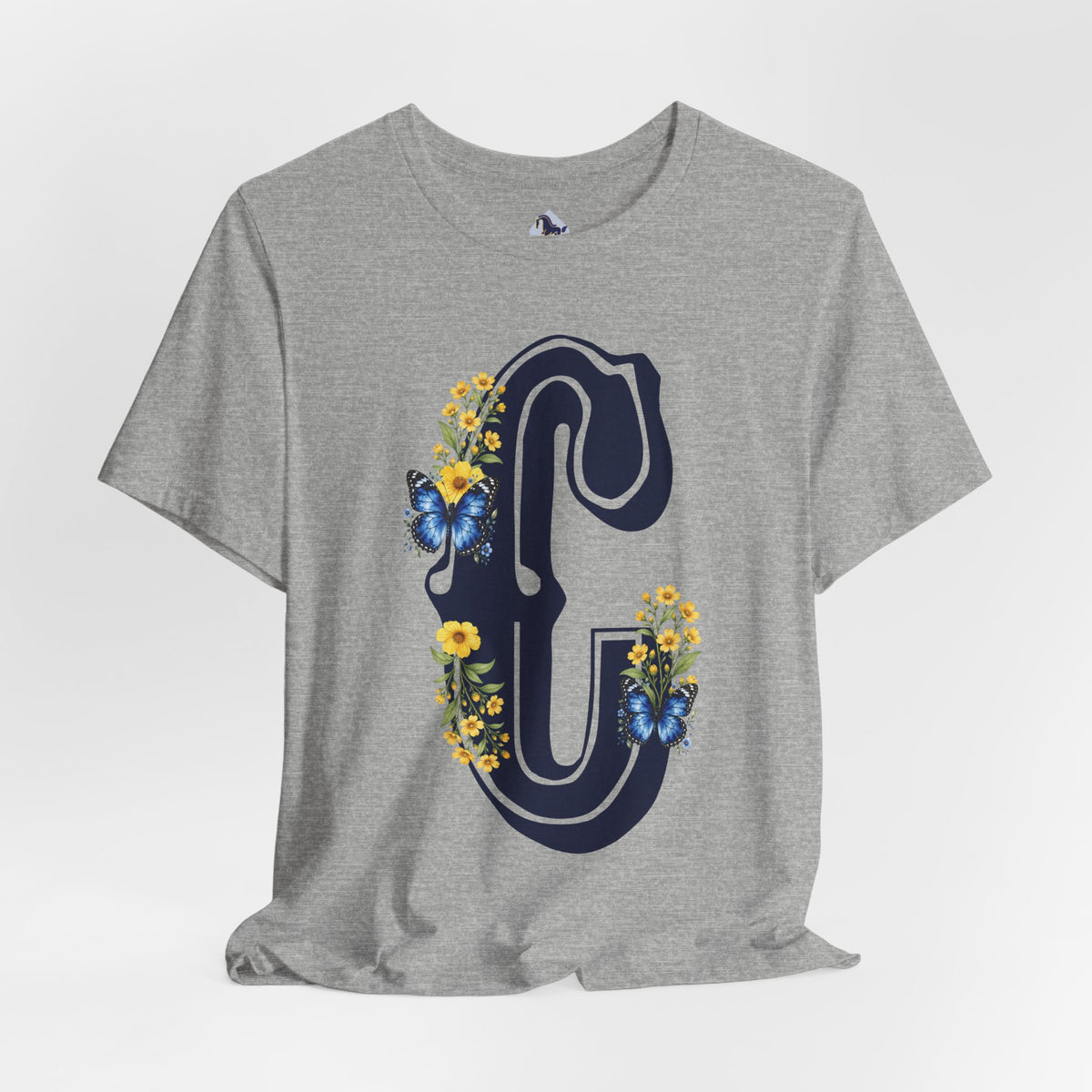 Floral Letter C Monogram T-Shirt
