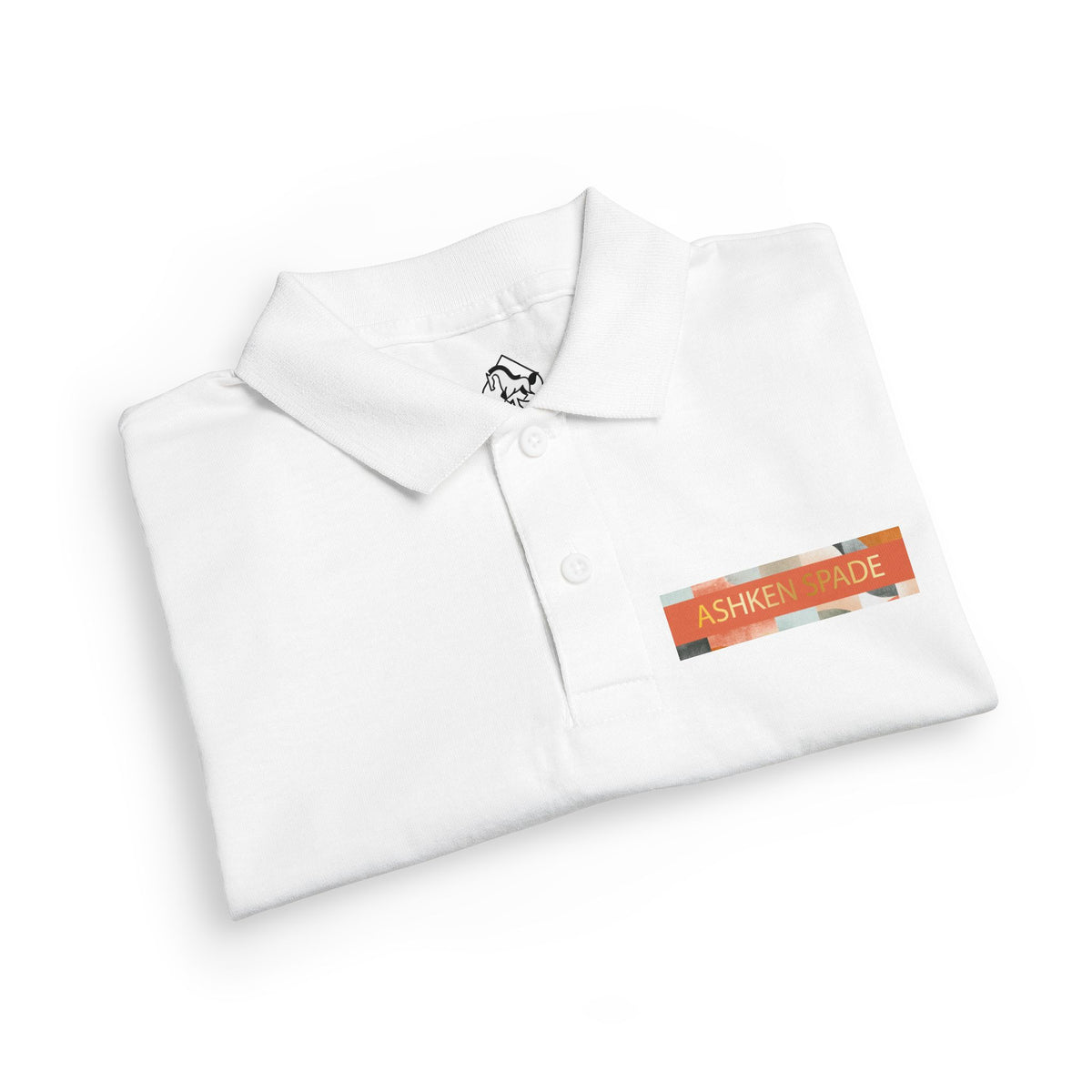 Youth Polo Shirt — 'Ashken Spade' Retro Stripe Chest & Back Logo