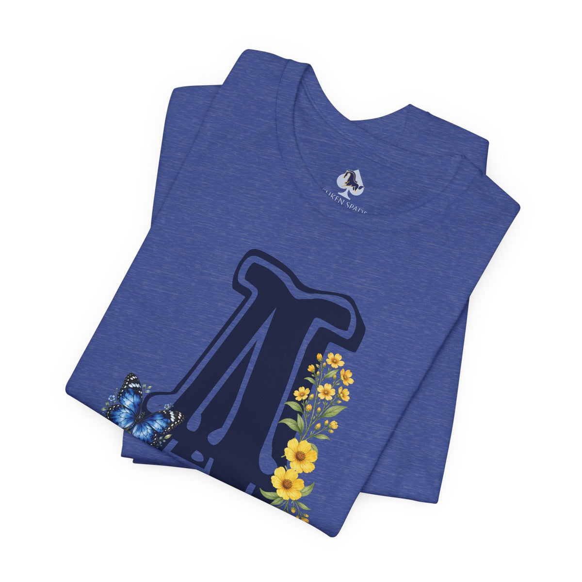 Floral Letter A Graphic T-Shirt