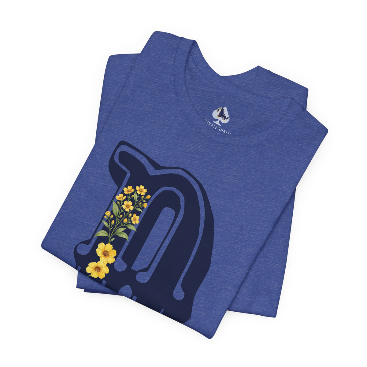 Floral Monogram B Letter T-Shirt
