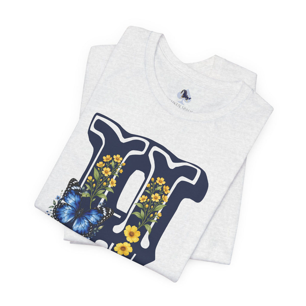 Floral Monogram H Initial Jersey T-Shirt