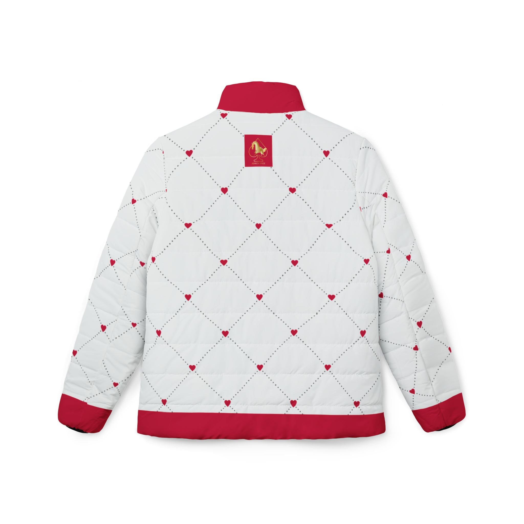 Pink Heart Women’s Puffer Jacket