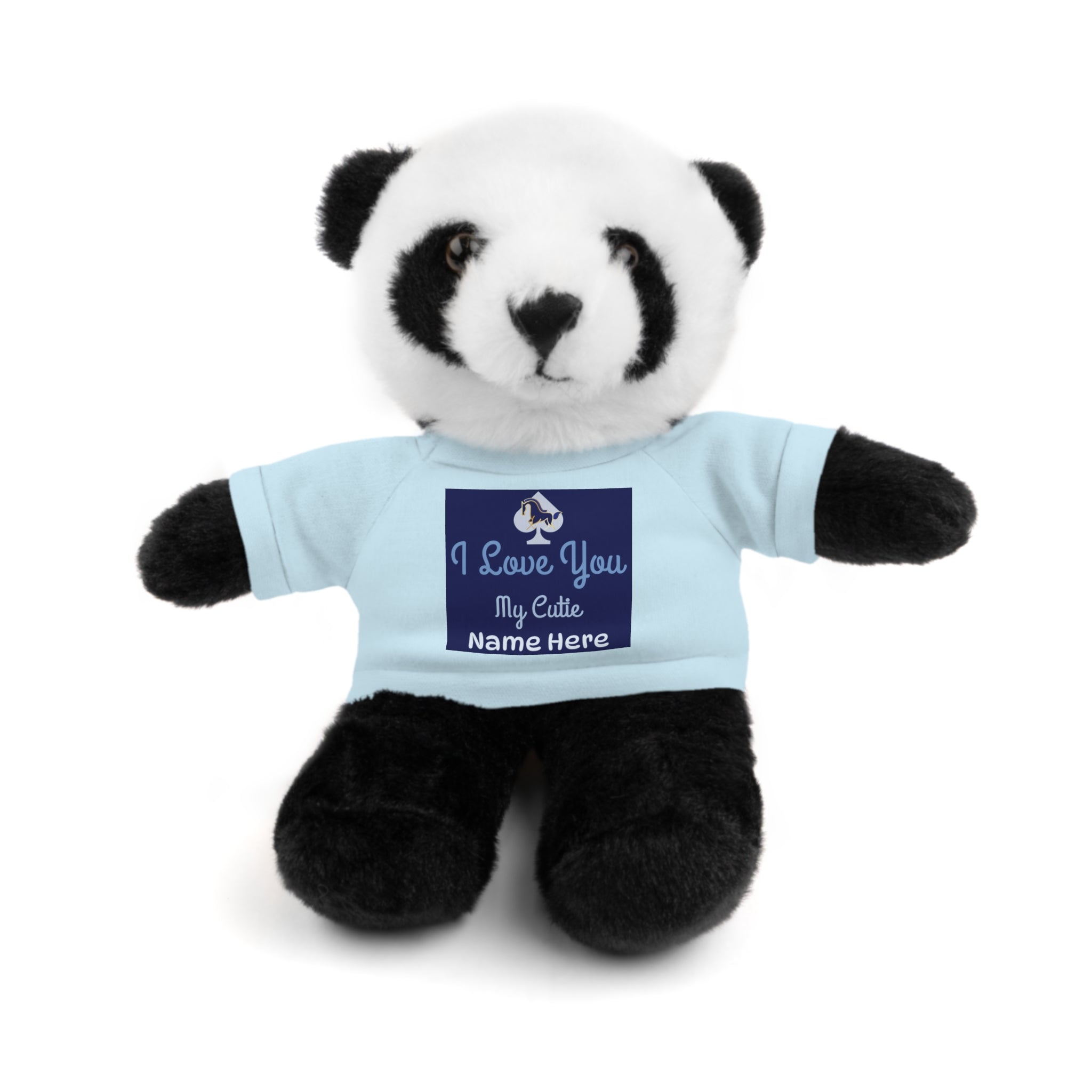 Personalized Teddy Bear with "I Love You" Tee