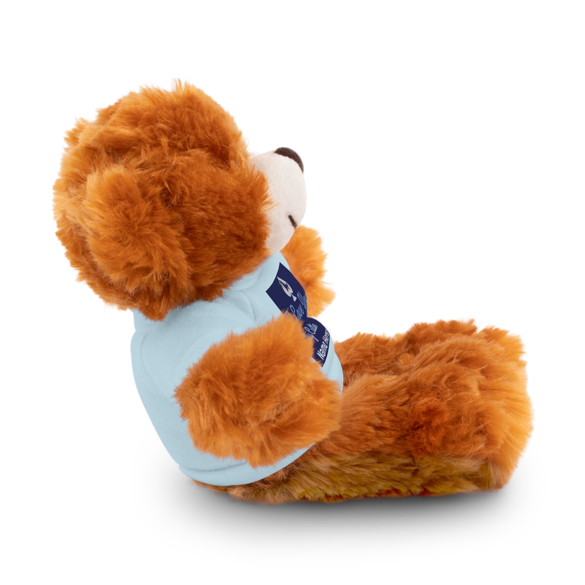 Personalized Teddy Bear with "I Love You" Tee