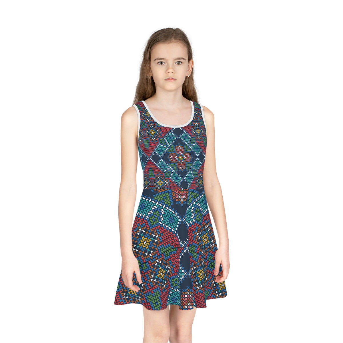 Girls' Patterned Sundress