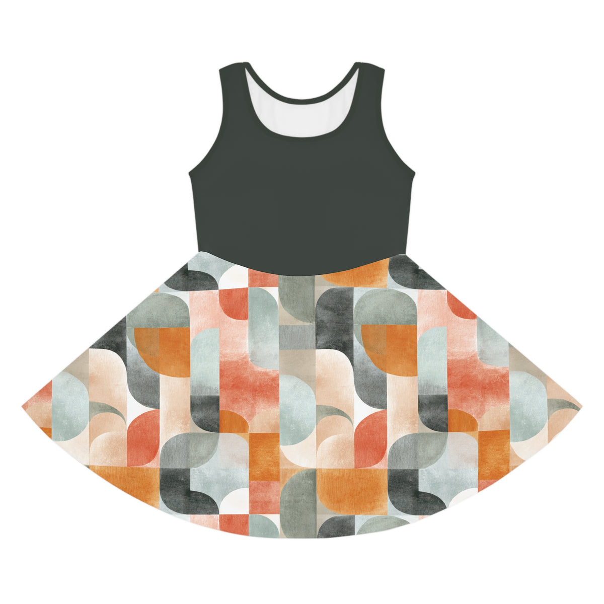 Girls' Geometric Retro Sundress