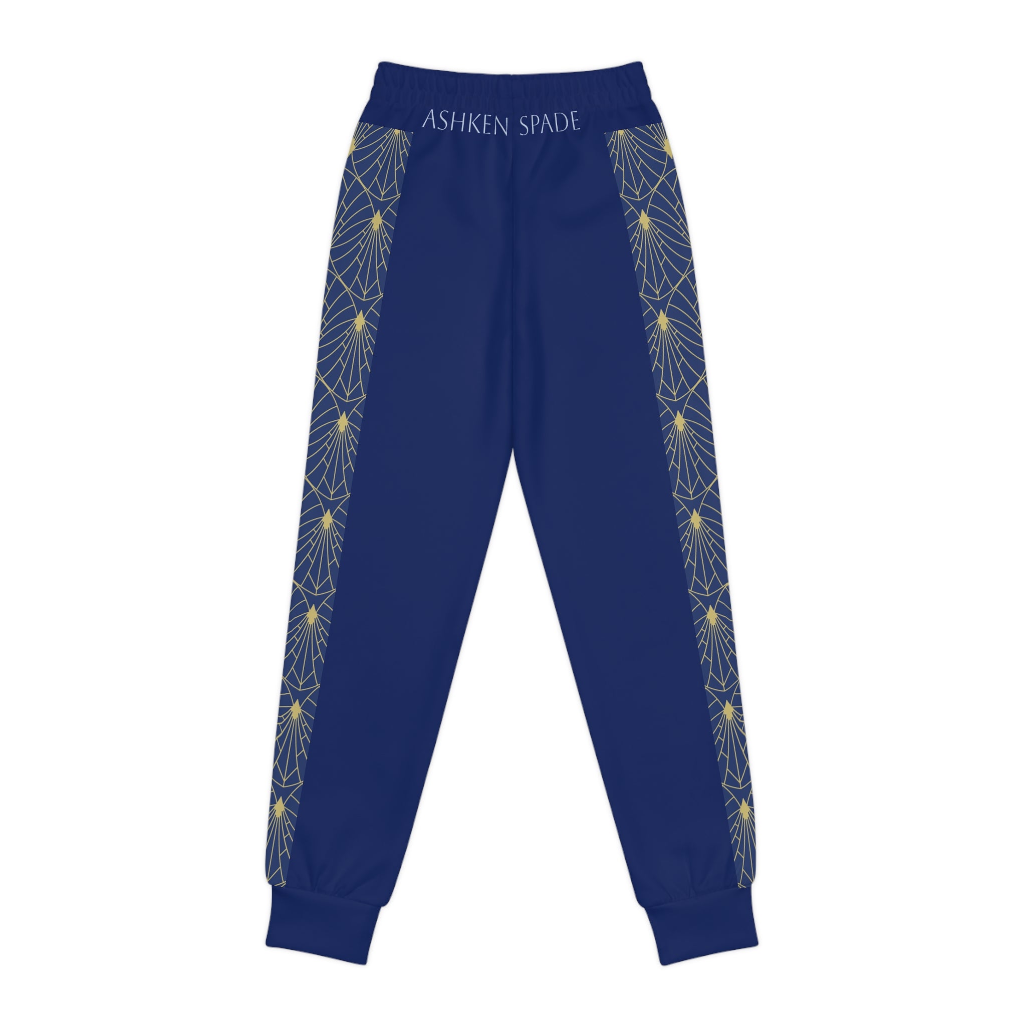 Navy Geometric Youth Joggers