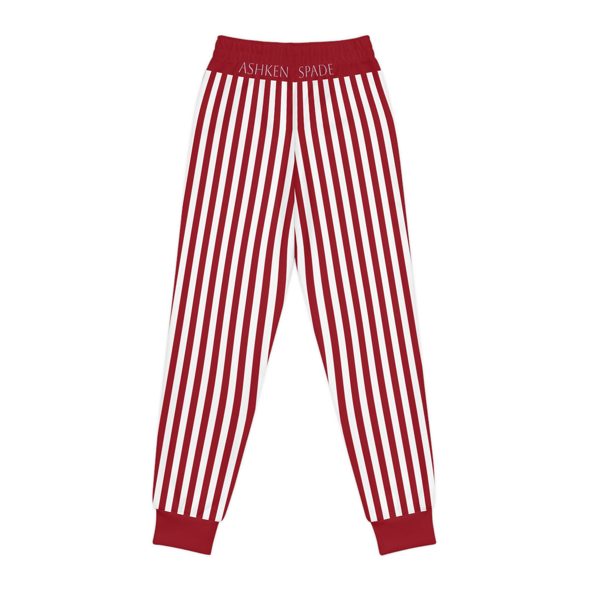Ashkin Spady Red and White Striped Youth Joggers