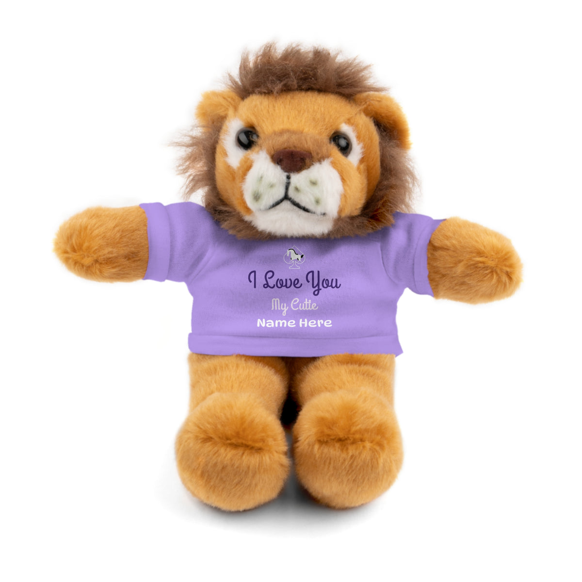 Custom Stuffed Animal with “I Love You” Tee