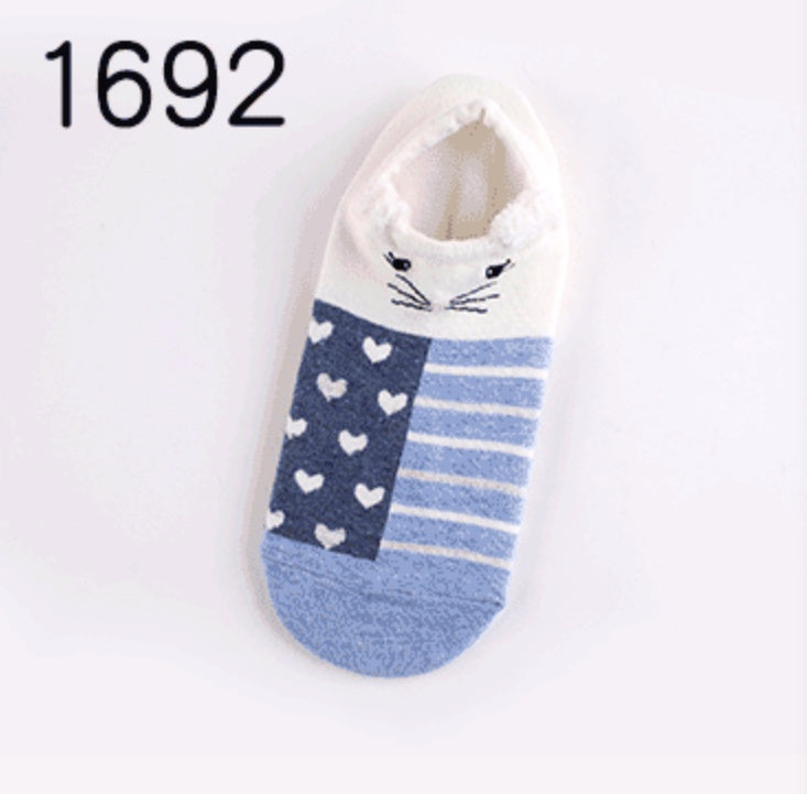Cute Animals Cotton Short Socks Socks