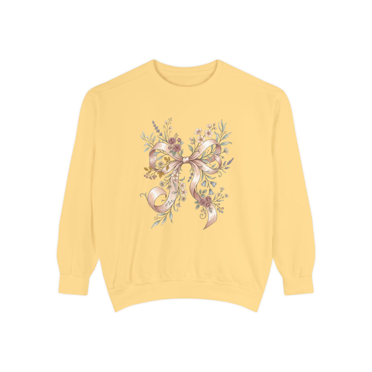 Floral Ribbon Sweatshirt