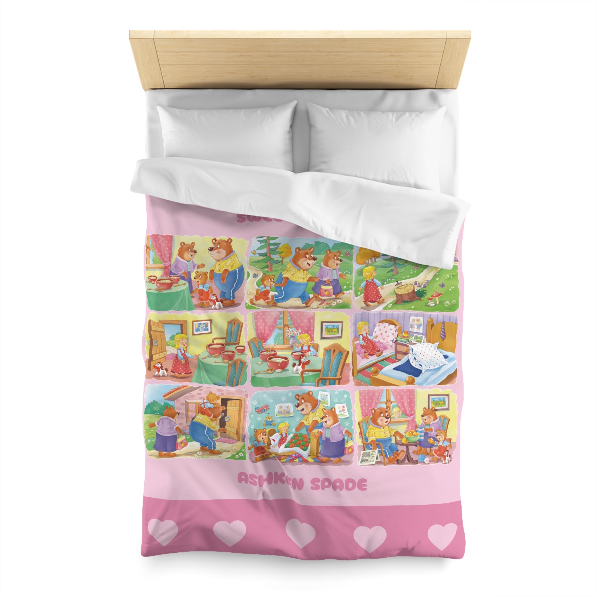 Three Bears Story Duvet Cover
