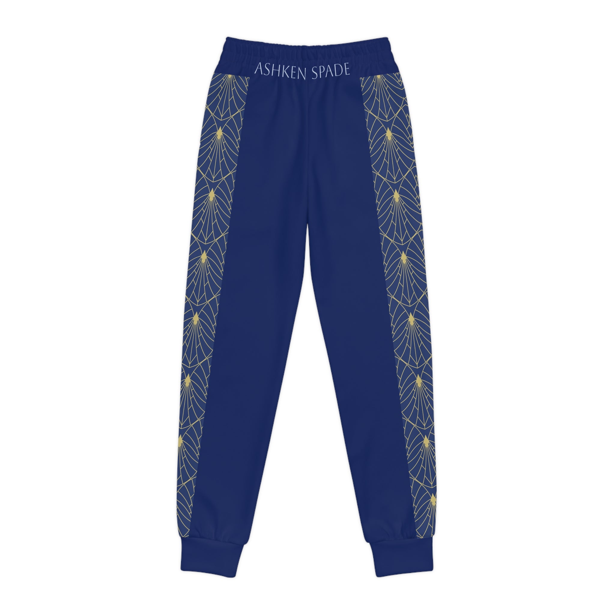Navy Geometric Youth Joggers
