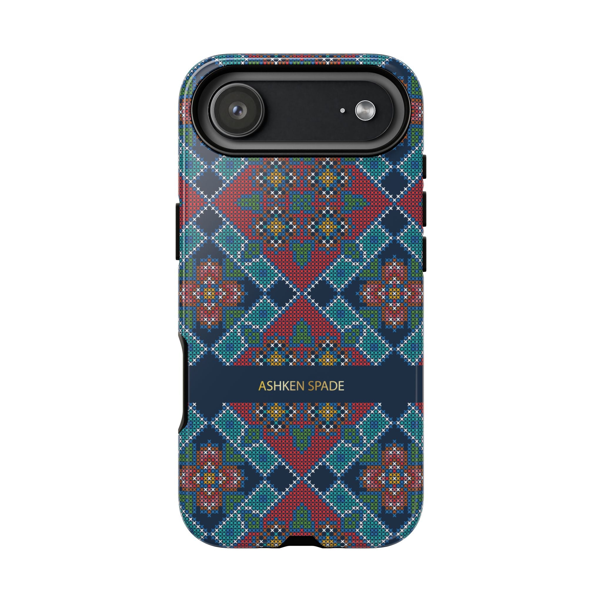 Floral Cross Stitch Phone Case