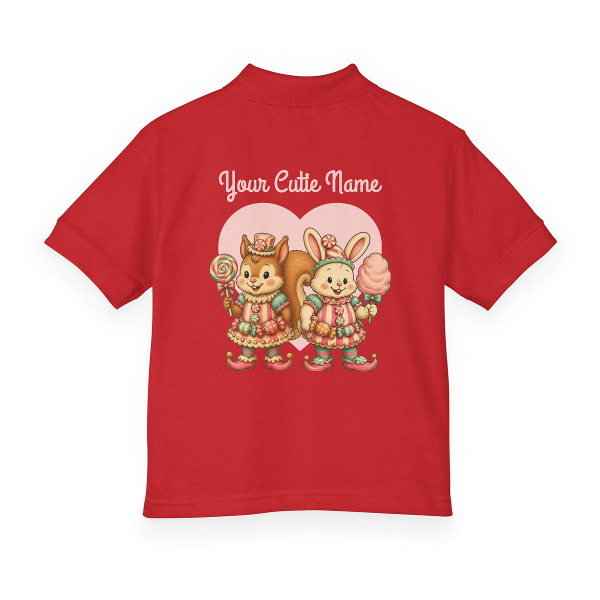 Kids Polo — Cute LolliSquirrel & BunBon with Custom Name