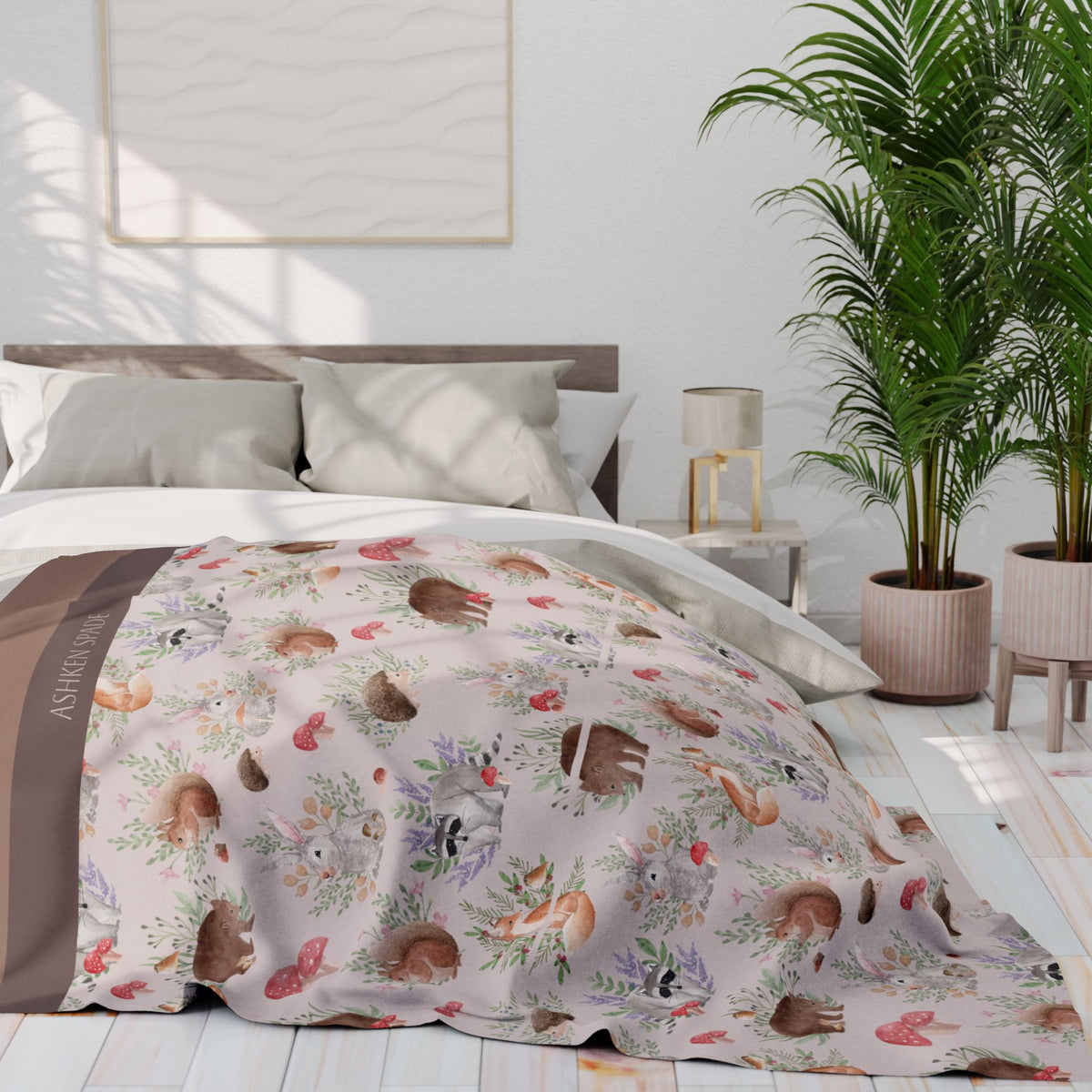 Woodland Critter Fleece Blanket
