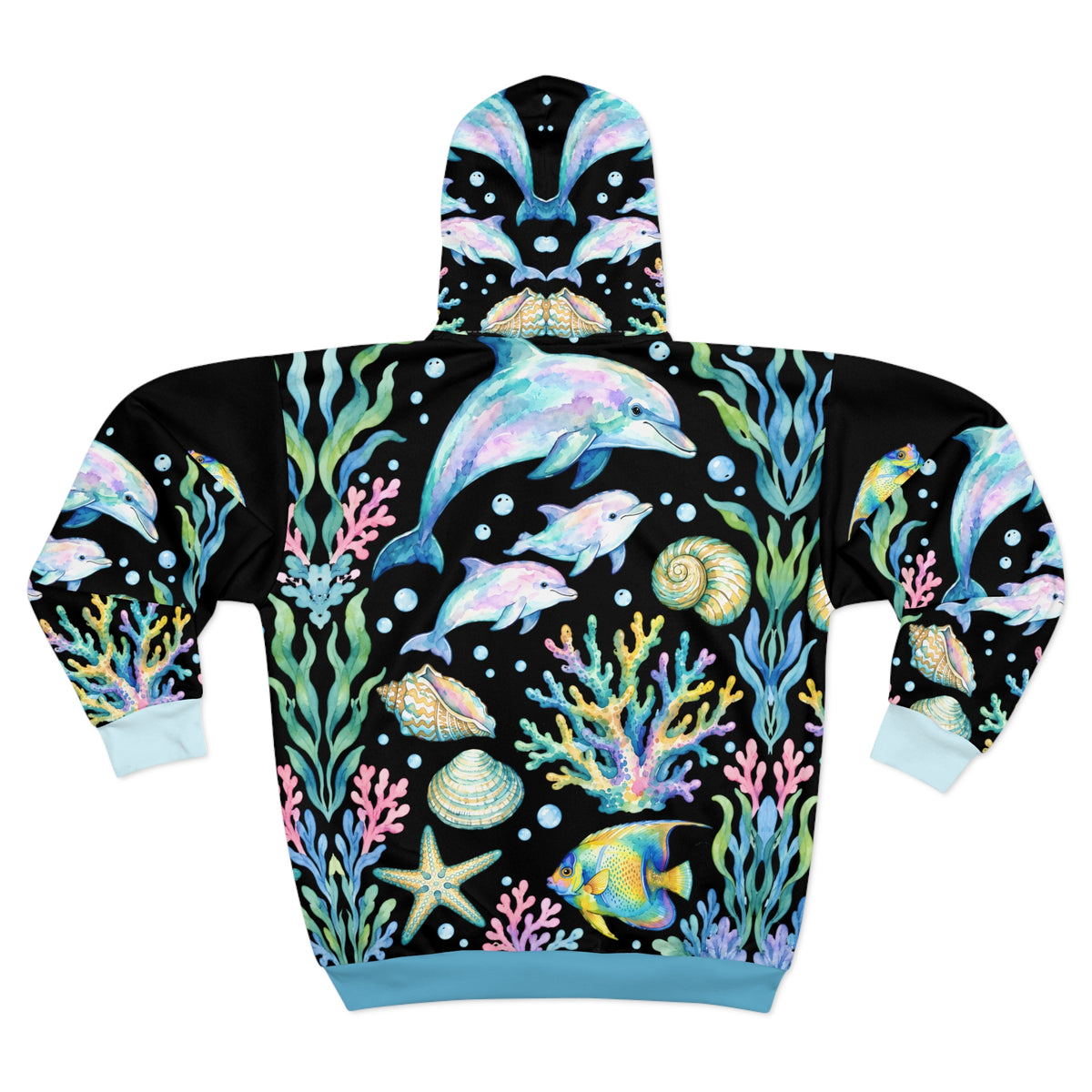 Coral Reef Dolphins & Seashells