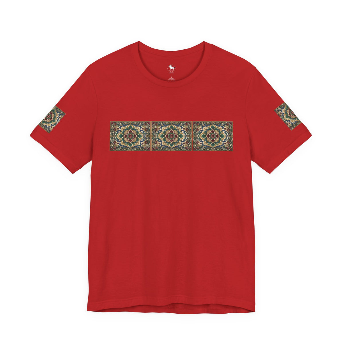 Ornate Floral Pattern Graphic Tee