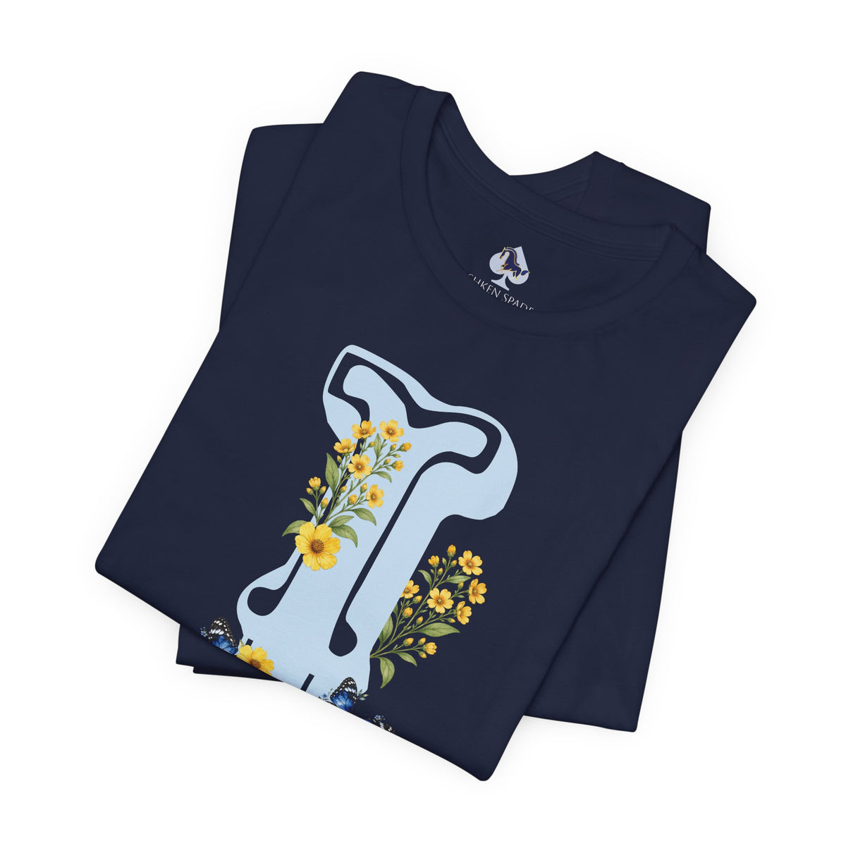 Floral Letter i Monogram T-Shirt