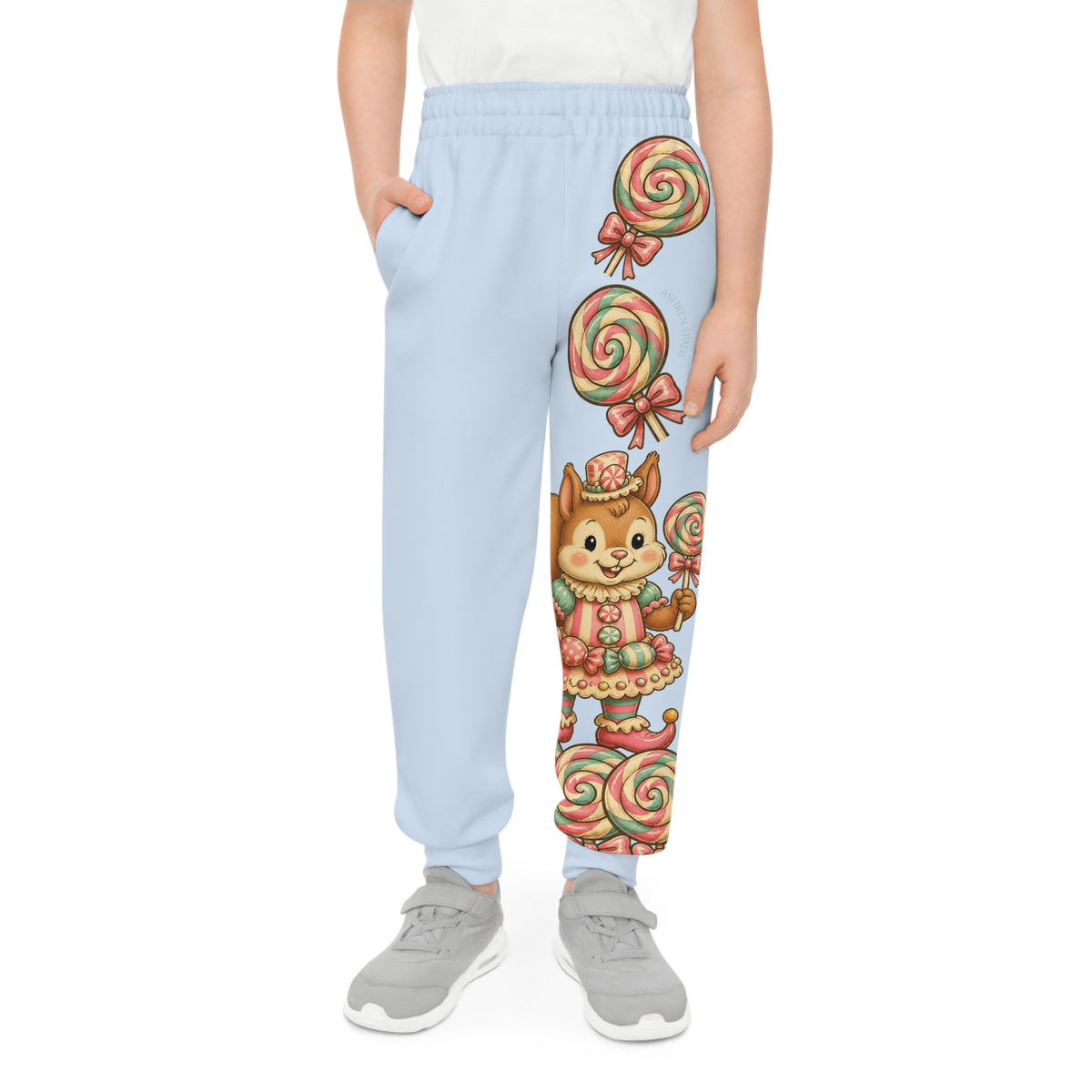Light Blue LolliSquirl Youth Joggers