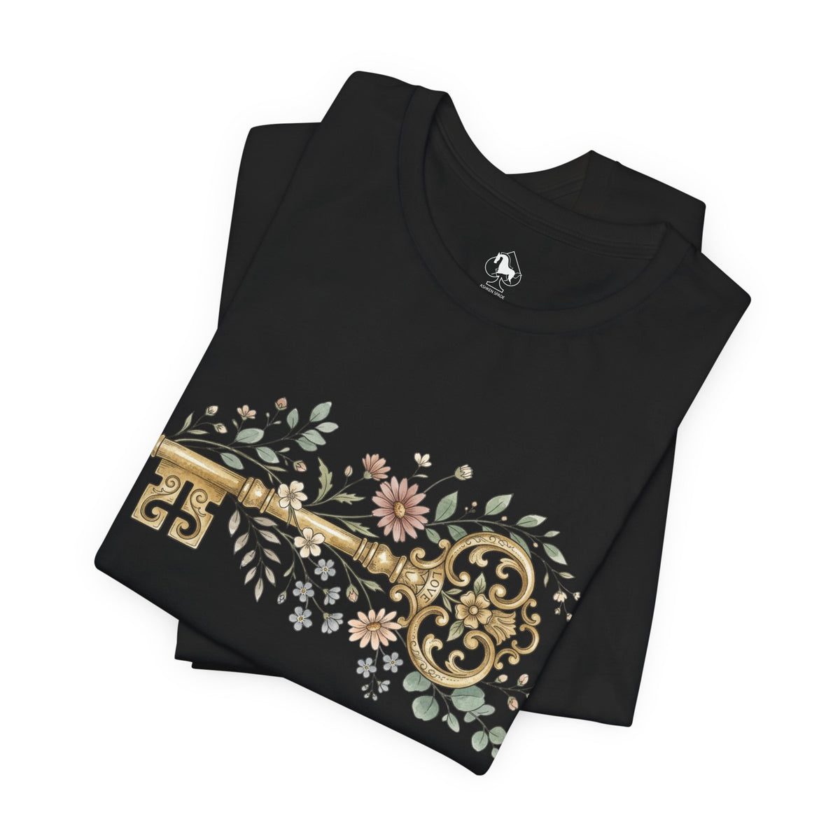 Vintage Floral Key T-Shirt